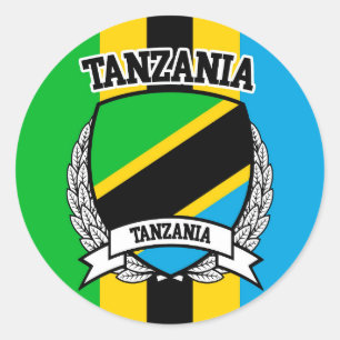 Tanzania Classic Round Sticker