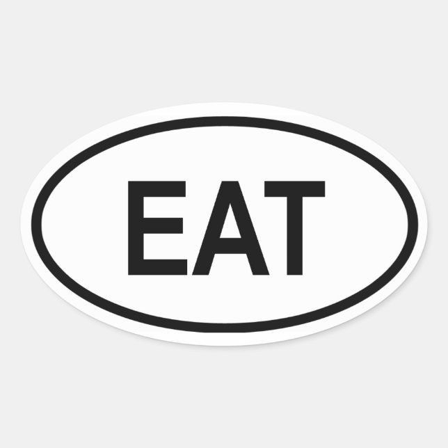 Tanzania "EAT" Oval Sticker (Front)