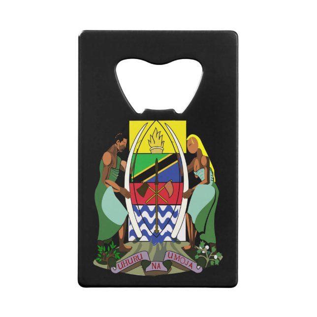 tanzania emblem credit card bottle opener (Front)