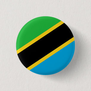 Tanzania Flag 1 Inch Round Button