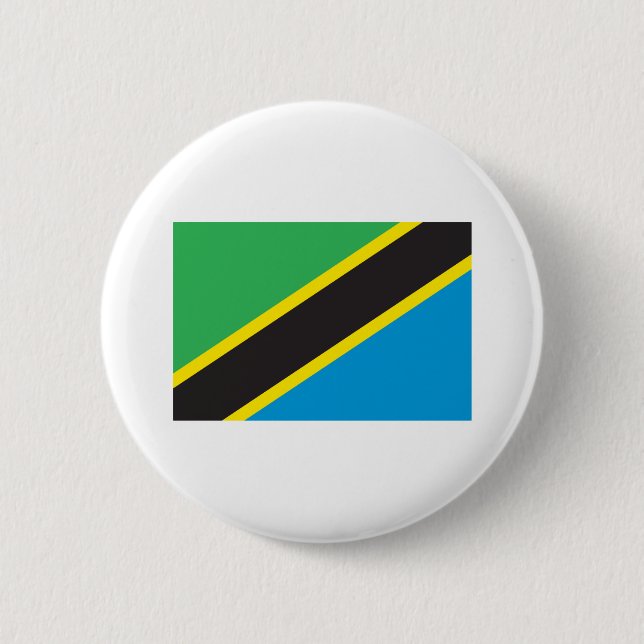 Tanzania Flag 2 Inch Round Button (Front)