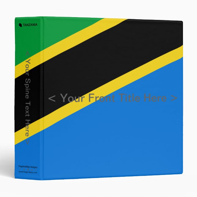 Tanzania Flag Binder (Front/Spine)