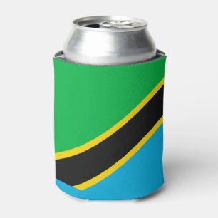 Tanzania flag can cooler