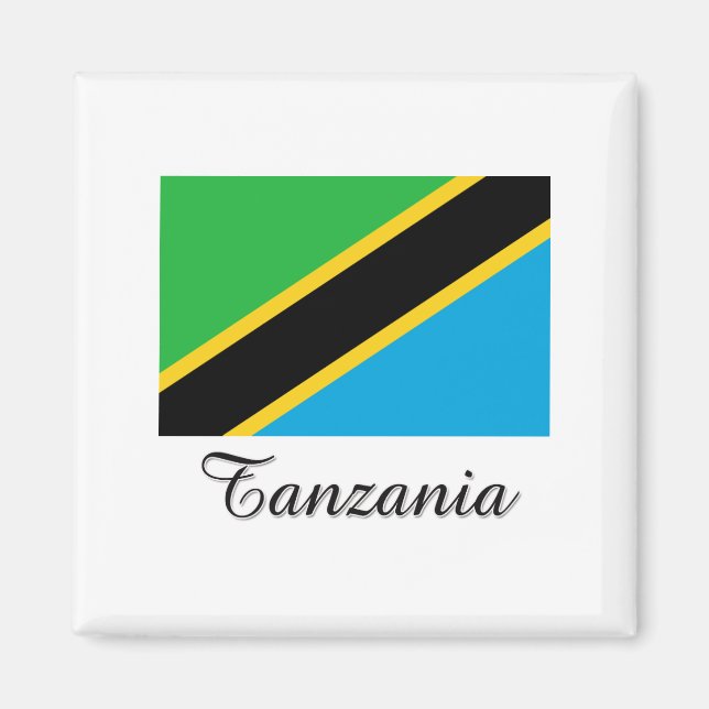 Tanzania Flag Design Magnet (Front)