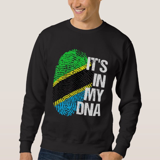 Tanzania Flag Dna Heritage Roots Pride Tee (Front)