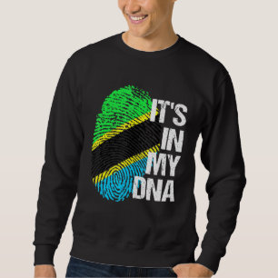 Tanzania Flag Dna Heritage Roots Pride Tee