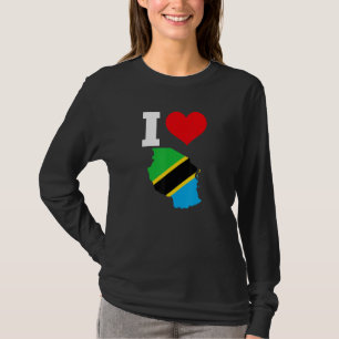 Tanzania flag for Tanzania I Love Tanzania 1 T-Shirt