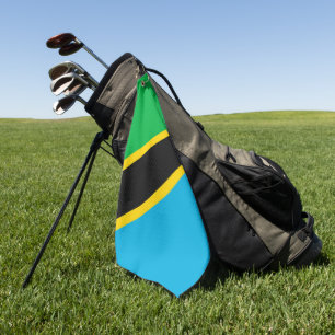 Tanzania flag golf towel