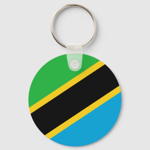 tanzania flag keychain