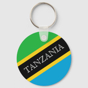 tanzania flag keychain