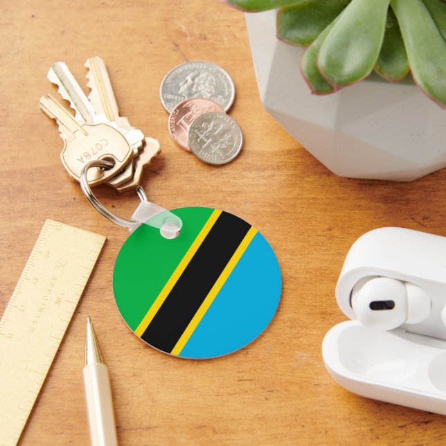 Tanzania flag keychain (Desk)
