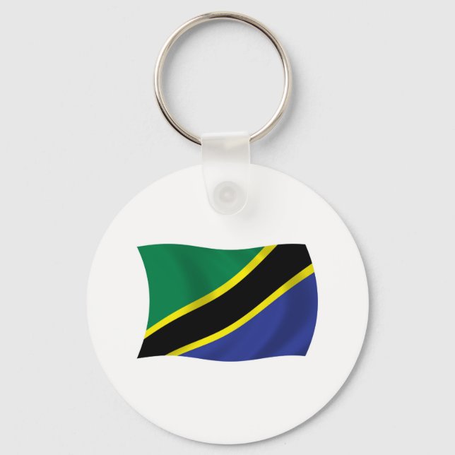 Tanzania Flag Keychain (Front)