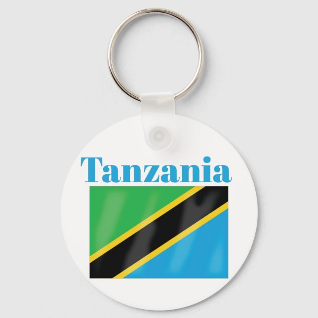 Tanzania Flag  Keychain (Front)