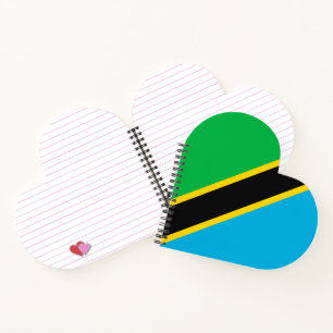 Tanzania flag notebook