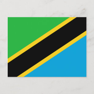 Tanzania Flag Postcard
