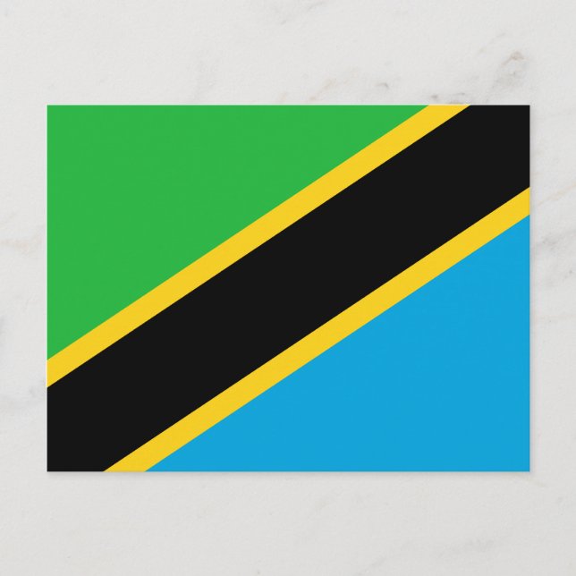 Tanzania Flag Postcard (Front)