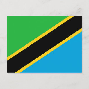 Tanzania Flag Postcard