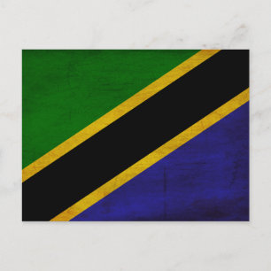 Tanzania Flag Postcard