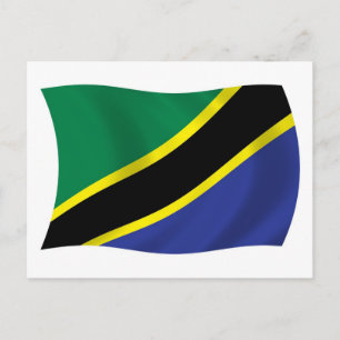 Tanzania Flag Postcard