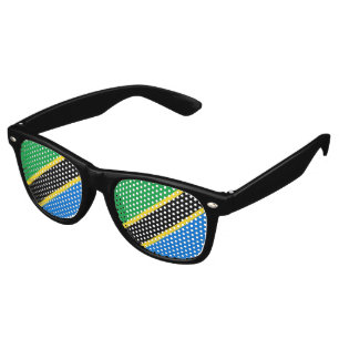 Tanzania Flag Retro Sunglasses