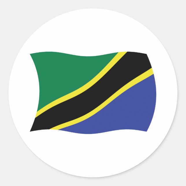 Tanzania Flag Sticker (Front)
