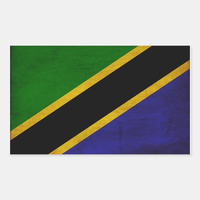 Tanzania Flag Sticker (Front)