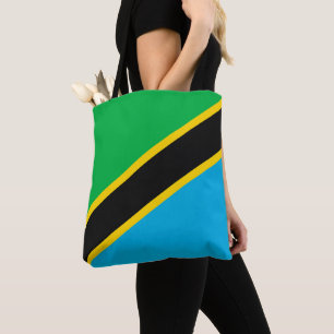 Tanzania flag tote bag