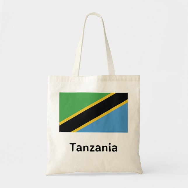 Tanzania Flag Tote Bag (Front)