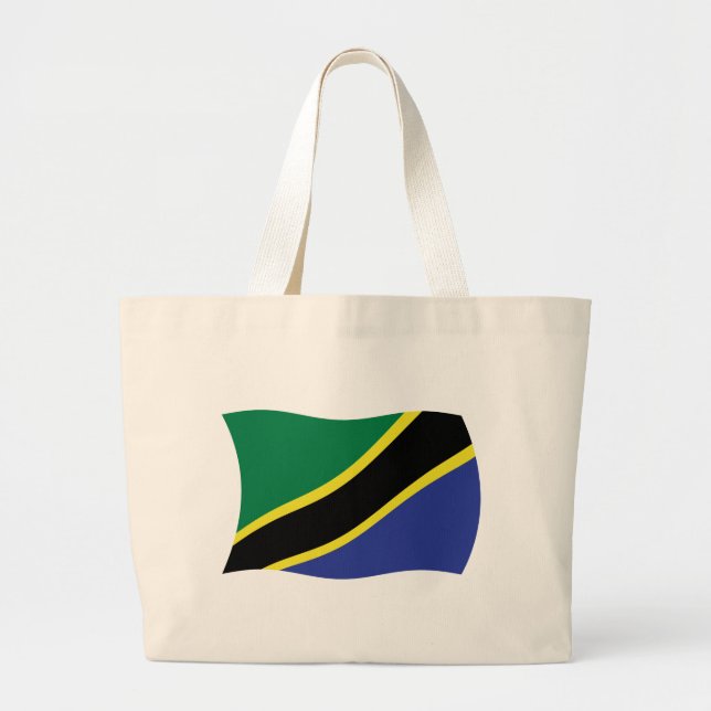 Tanzania Flag Tote Bag (Front)
