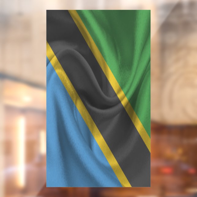Tanzania Flag Window Cling (Sheet 2)