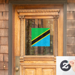 Tanzania flag window cling
