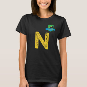 Tanzania Human-Flag Group Letter N Tanzania T-Shirt
