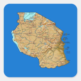 Tanzania Map Sticker