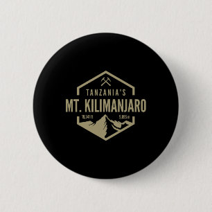 Tanzania Mt. Kilimanjaro 2 Inch Round Button