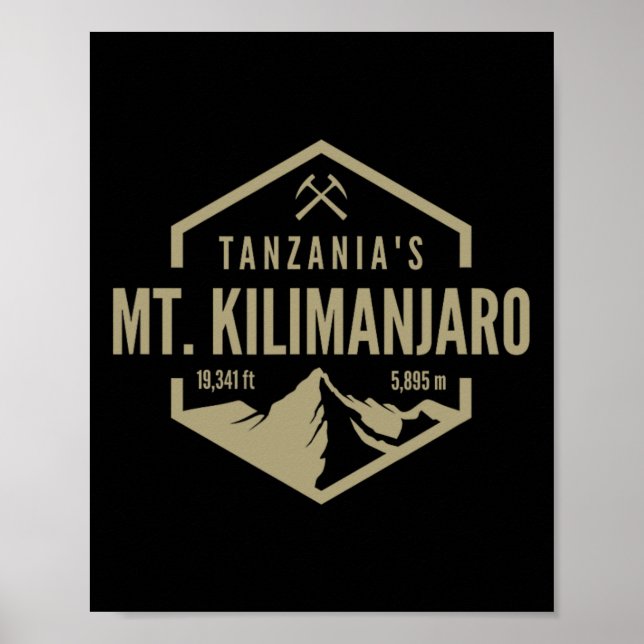 Tanzania Mt. Kilimanjaro  Poster (Front)