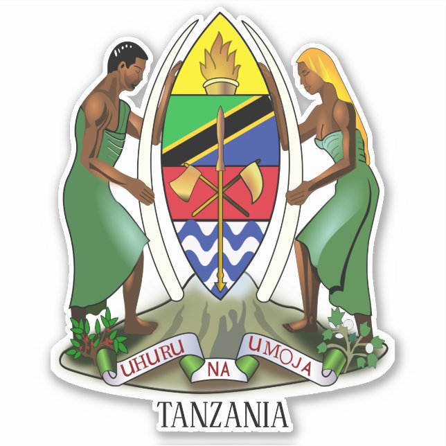 Tanzania National Coat Of Arms Patriotic (Front)