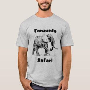 Tanzania Safari Elephant Tshirt