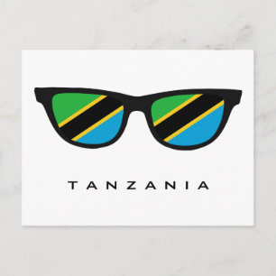 Tanzania Shades custom text & colour postcard