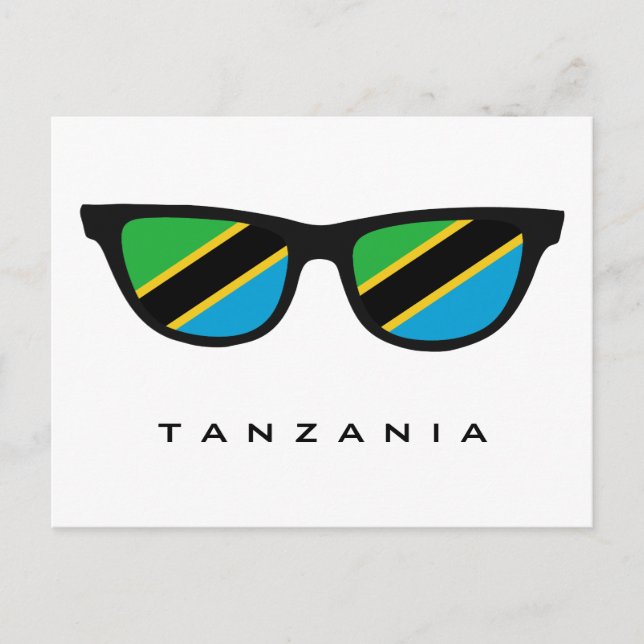 Tanzania Shades custom text & colour postcard (Front)