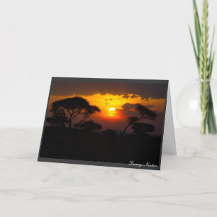 Tanzania Sunset Card
