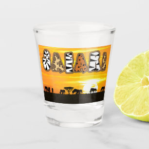 Tanzania Sunset Safari Shot Glass