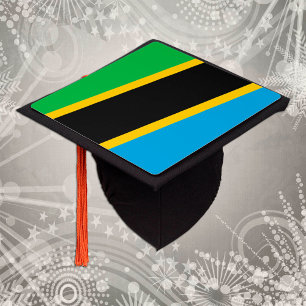 Tanzania & Tanzanian Flag - Students /University Graduation Cap Topper