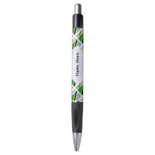 Tanzania Tanzanian Flag Tiled Black Personalizatio Pen