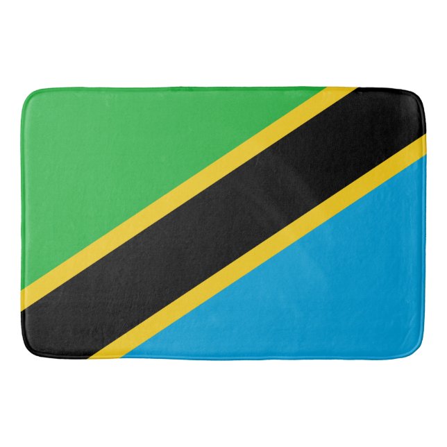 Tanzanian Flag Bath Mat (Front)