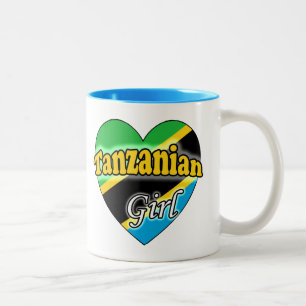 Tanzanian Girl Two-Tone Coffee Mug