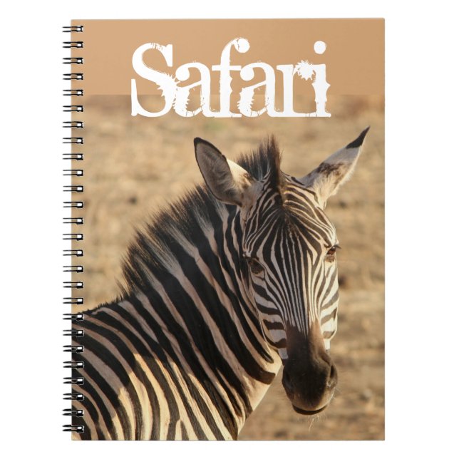 Tanzanian Savannah Zebra Notebook (Front)