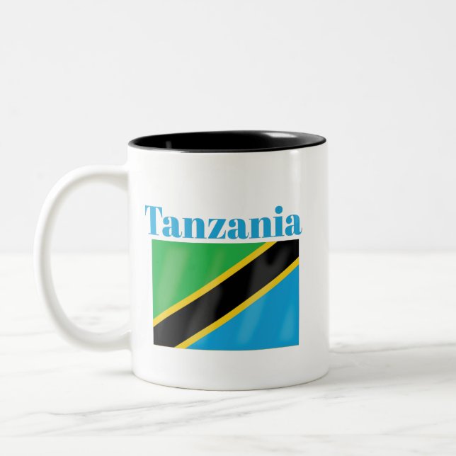 Tanzanie Drapeau café Mug (Gauche)