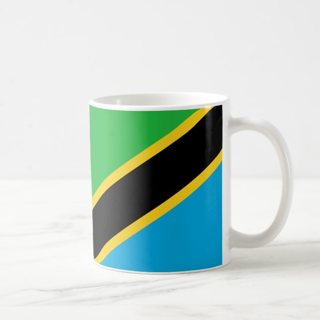 "Tanzanie Flag Mug - Bold National Priamic C (Droite)