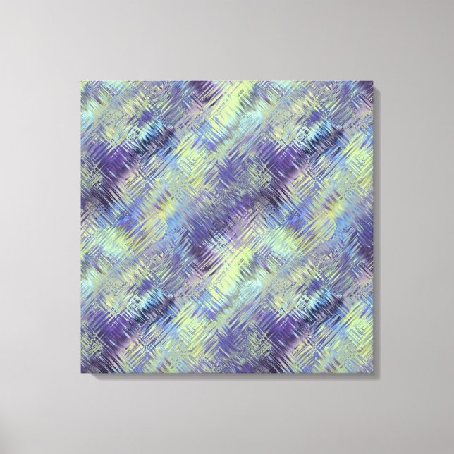 Tanzanite Blue Liquid Pattern Canvas Print (Front)