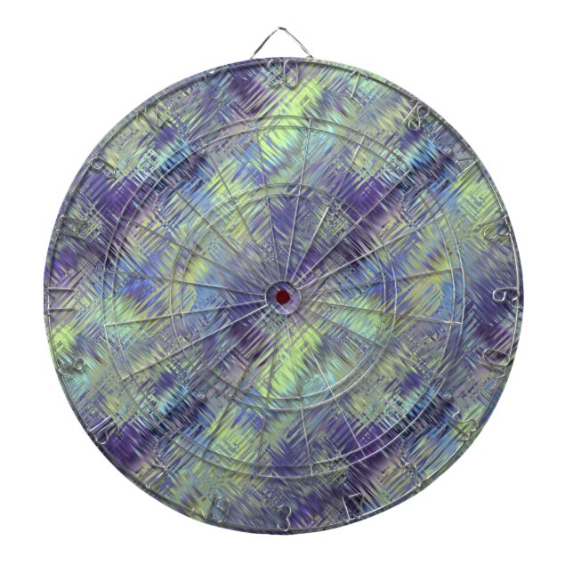 Tanzanite Blue Liquid Pattern Dartboard (Front)